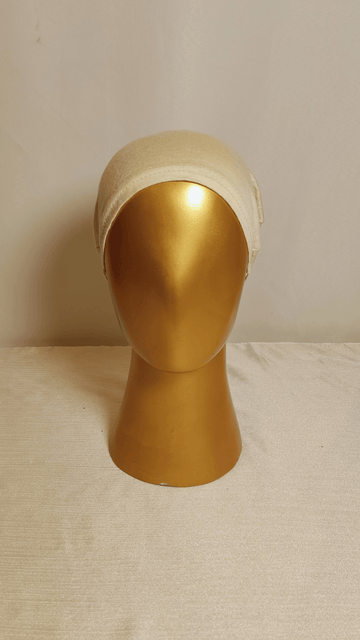 Bun Shape Cap - Cream
